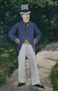 Edouard Manet Portrait of Monsieur Brun oil painting artist